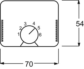 Busch-Jaeger Zentralscheibe pall f. Temp.-Regler 1794-260