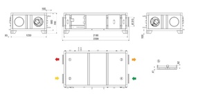 Maico Kompaktgerät MV4512HLWH 1200cbm/h/li/horiz. RLT1200MV4512HLWH3