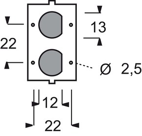 Busch-Jaeger Zentralscheibe anthrazit f.BNC-u.TNC-Buchsen 1750-81