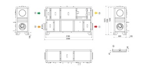 Maico Kompaktgerät MV4512VRMode 1200cbm/h/re/verti. RLT1200MV4512VR4