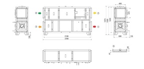 Maico Kompaktgerät MV4512VRPHWH 1200cbm/h/re/verti. RLT1200MV4512VRPHWH5