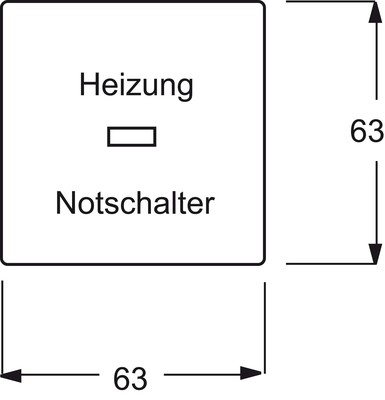 Busch-Jaeger Wippe anthrazit Heizung-Notschalter 1789 H-81