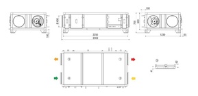 Maico Kompaktgerät MV4516HRPHWH 1600cbm/h/li/horiz. RLT1600MV4516HRPHWH3