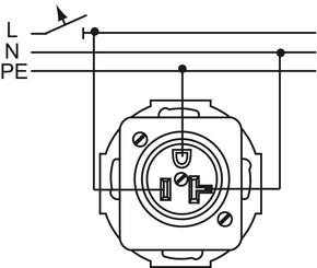 Busch-Jaeger Nema-Steckdose m.Klappdeckel 3016 EUK-214