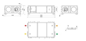 Maico Kompaktgerät MV4523HLEH 2300cbm/h/li/horiz. RLT2300MV4523HLEH5
