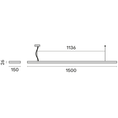 Performance in Light LED-Pendelleuchte 4000K, DALI 3123691