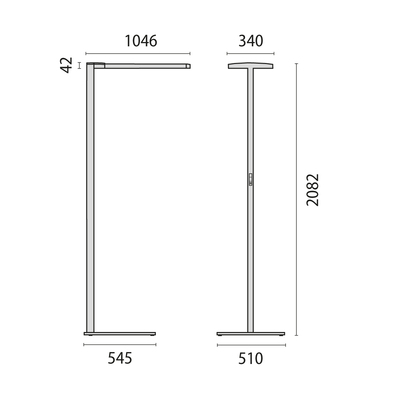 Performance in Light LED-Stehleuchte 3000K 3123753