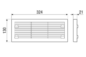 Maico Außenabdeckung horizontal, Kunstst. RV 2 AH