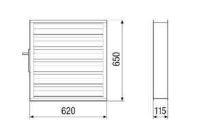 Maico Verschlussklappe motorisch VKM-MV4523-H-DA