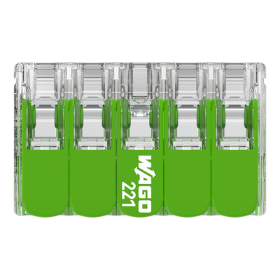 WAGO GmbH & Co. KG Verbindungsklemme max.4qmm,transparent 221-430