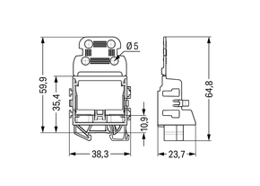 WAGO GmbH & Co. KG Befestigungsadapter 4qmm,weiß 221-539