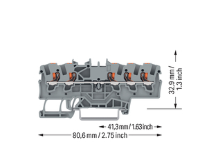 WAGO GmbH & Co. KG 5-L-Durchgangsklemme 2201-1501
