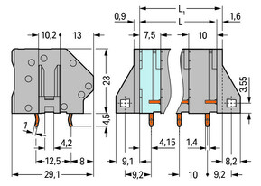 WAGO GmbH & Co. KG Leiterplattenklemme 6mm² 745-354