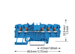 WAGO GmbH & Co. KG 5-L-Durchgangsklemme 2201-1504
