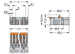 WAGO GmbH & Co. KG 1-Leiter-Stiftleiste 2721-1606