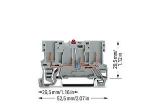WAGO GmbH & Co. KG 2-Pin-Bauelement-Basiskle. LED rot,DC 24 V,grau 769-229/281-413