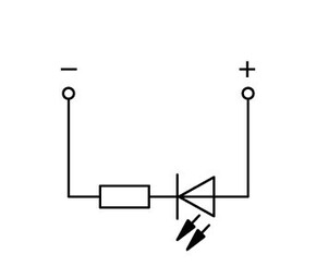 WAGO GmbH & Co. KG 2-Pin-Bauelement-Basiskle. LED rot,DC 24 V,grau 769-229/281-413