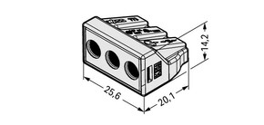 WAGO GmbH & Co. KG Verbindungsdosenklemme lichtgrau 773-493