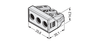 WAGO GmbH & Co. KG Verbindungsdosenklemme lichtgrau 773-493