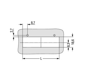 WAGO GmbH & Co. KG Snap-In-Rahmen 1-teilig,lichtgrau 831-303