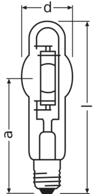 Osram LAMPE Powerstar-Lampe 400W E40 HQI-BT 400/D PRO