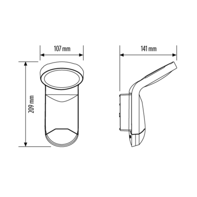 ESYLUX LED-Leuchte 827/840, weiß WILMA WL #EL10851018