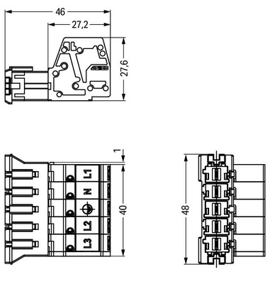 WAGO GmbH & Co. KG Stecker 5-polig,schwarz 831-3205/1020-004