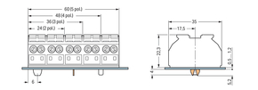 WAGO GmbH & Co. KG 4-Leiter-Geräteanschlussk. ohne PE-Kontakt 862-1503