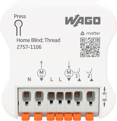 WAGO GmbH & Co. KG Elektr. Jalousiesteuerung 2DI/2DO,3 A,weiß 2757-1106