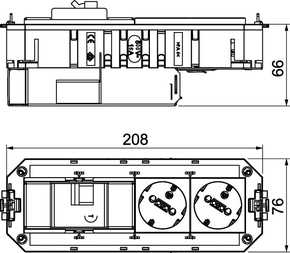 OBO Bettermann Vertr Universalträger Connect WINSTA UTC4 FI W WS2