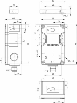 Schmersal Sicherheitssensor BNS 16-12ZV-ST1