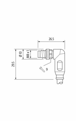 Murrelektronik Steckverbinder m.frei. Leitungsende 7000-08731-6410500