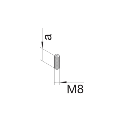 Tehalit Nivellierstift M8x65 mm BKZNS65