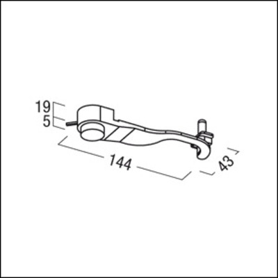 Zumtobel Group Wandontagehalterung schwarz 3CU/3CD 60280080