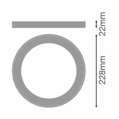 Ledvance Dekorring D200mm, weiß DL UNIV RING D200 WT