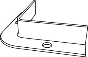 HellermannTyton Mini Kabelkanal 90°, Rundlöcher, L=63.5mm 90MINICHNL#133-01477