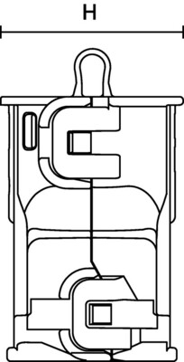 HellermannTyton backshell oder Abdeckung 180°, nom7.5mm BSB180NW7.#151-02332