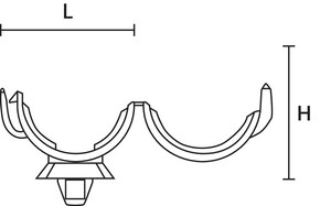 HellermannTyton Wellrohrhalter mit Spreizanker PA66HIRH RCC D24-PA#151-02266