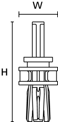 HellermannTyton Befestigungssockel Bolzen, schwarz, 200 SFSFTP Set#156-02425