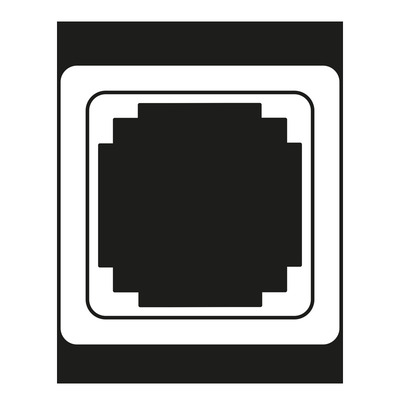 Jung Rahmen 1-fach alpinweiß waage/senkrecht CDP 581 WW