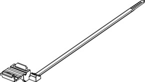 HellermannTyton Befestigungsbinder 1-teilig mit Drahtcl T50SOSWA4.#148-00092