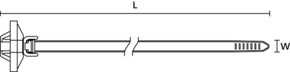 HellermannTyton Befestigungsbinder Langlöcher, außenver T60SOSSFT7#126-00207