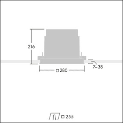 Thorn LED-Deckenleuchte 930 AXYL OPERA #96801107