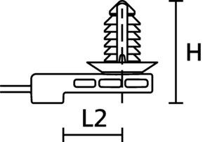 HellermannTyton Befestigungsbinder Rundlöcher, außenver T50ROSFTM6#157-00212