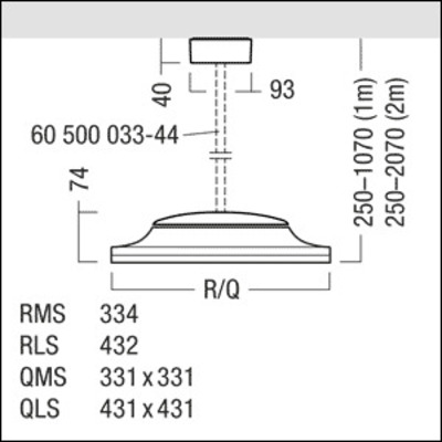 Zumtobel Group LED-Pendelleuchte 940 CAELA QLS #60560051