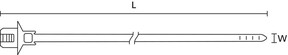 HellermannTyton Befestigungsbinder Langlöcher, außenver T50ROSFTSO#157-00268