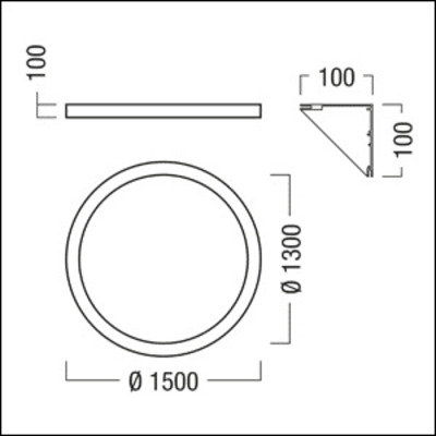 Zumtobel Group LED-Ringleuchte 940, schwarz ONDA RING #42191569