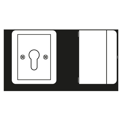 Jung Schlüsselschalter 10AX 250V 2-pol. 834.28 G