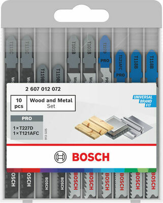 Bosch Power Tools Stichsägeblatt Set Advan Wood+Metal,10St 2607012072