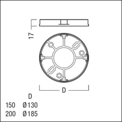 Zumtobel Group Deckenadapterring weiß PANOS SC R #60800894